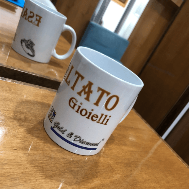 TAZZA MUG Gold & Diamond by Esaltato Gioielli 