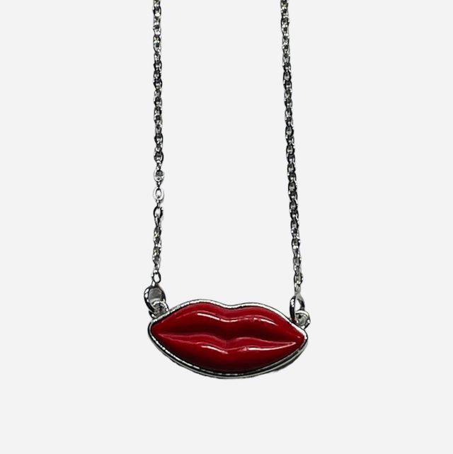 CIONDOLO BACIO P.Corallo catenina in argento 925/000 BJPZCIO