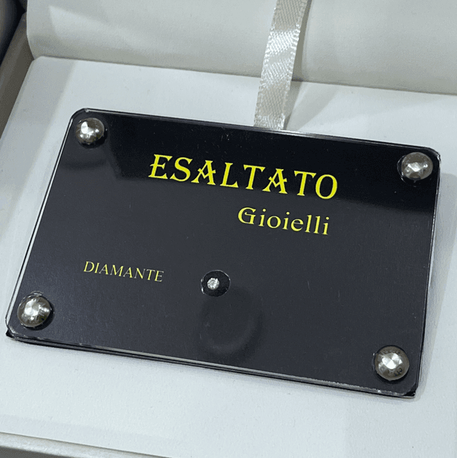 DIAMANTE NATURALE 0,08 ct. G color VVS taglio brillante 